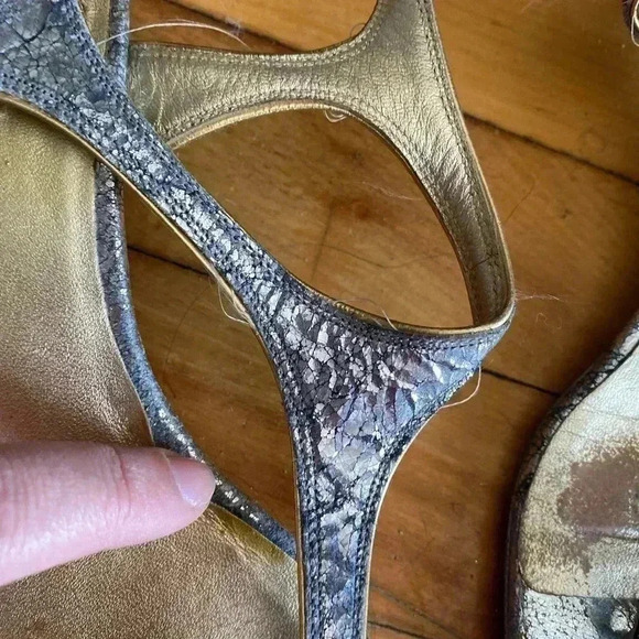 Miu Miu silver  metallic sandals - Picture 5 of 5